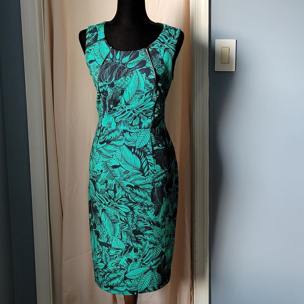 Sheath Dress- Tropical Print